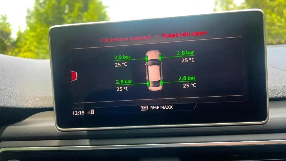 Montaż systemu TPMS w Audi RS5 8W w Sułkowicach (1)