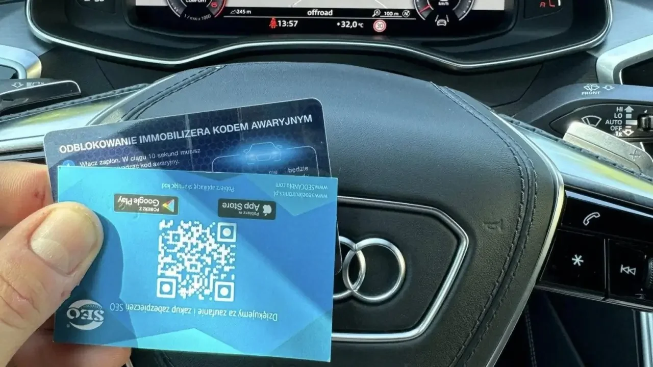 Montaż zabezpieczenia przeciwkradzieżowego w AudiA7 C8 w Altona Serwis